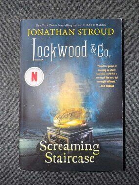 Lockwood & Co The Screaming Staircase Jonathan Stroud Paperback Netflix Tie-In 1